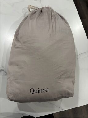 Quince Cotton Bedding Set - Light Taupe